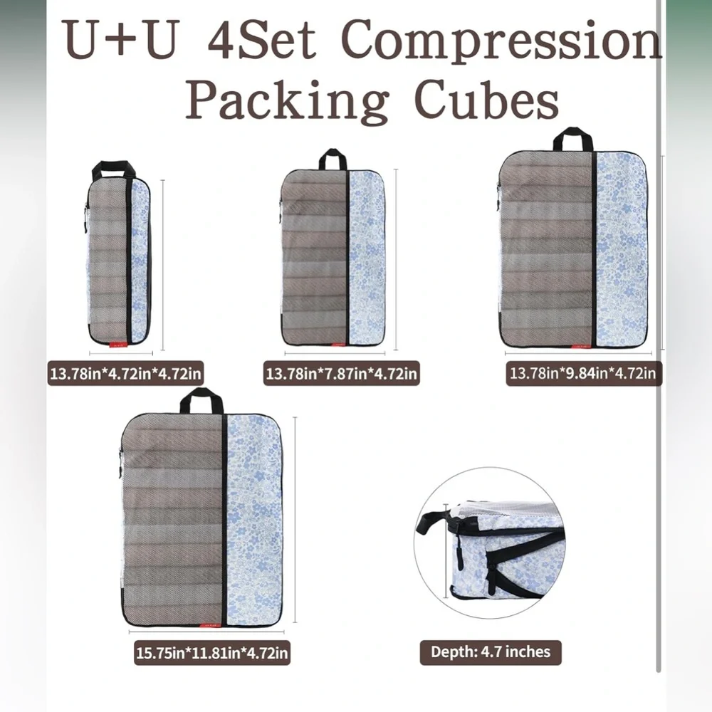 Travel Packing Cubes Set of 4